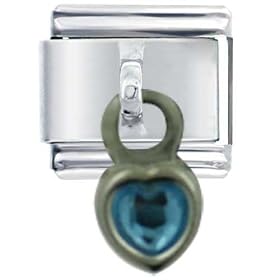Dangle March Heart Italian Charm Bracelet