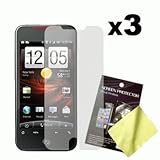 Three LCD Screen Guards / Protectors for HTC Droid Incredible ADR6300