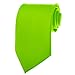 K. Alexander Mens Necktie SOLID NEON GREEN Satin Neck TIE