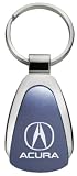 Acura Chrome/Blue Teardrop Keychain