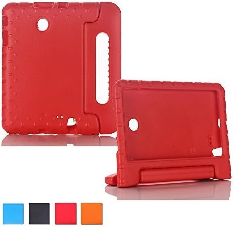 LG G Pad F 8.0 inch LG V495 Case, DeeMall Multi Function Child/Shock Proof Kids Cover Case with Stand/Handle for LG G Pad F 8.0 inch (LG V495/LG V496) (2015 Release) Tablet- !Red