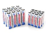 Tenergy Premium NiMH Rechargeable Battery Package: 12 AA 2500mAh + 12 AAA 1000mAh