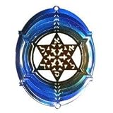 SunSationsTM Medium Star Of David Wind Spinner - Color: Blue/Copper