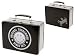 Present Time Smiley Old School lunchbox tin black/silver