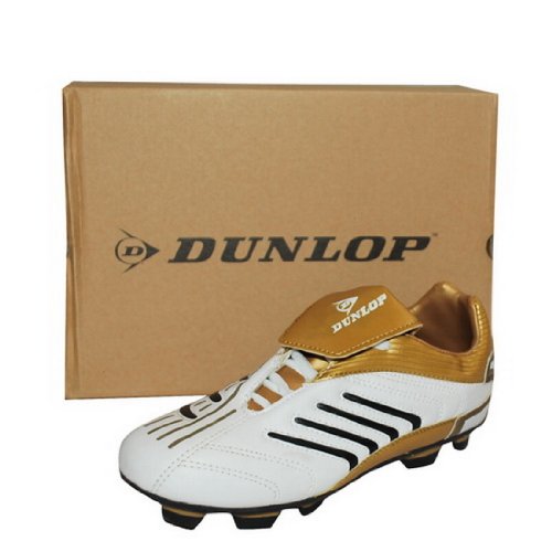 Dunlop Mens Leather Low Athletic Football Cleats Shoes - 8.5
