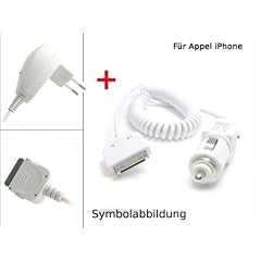 Auto-Ladekabel für Apple iPhone 3G -White Edition + Netzteil