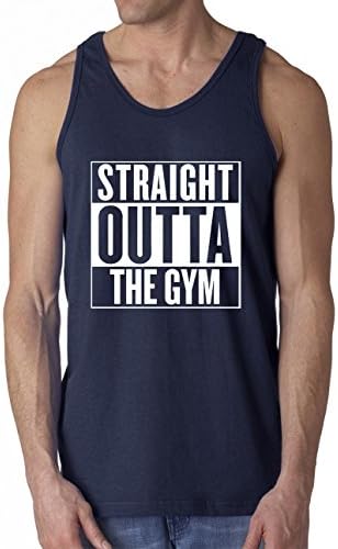 Straight Outta The Gym Work Out Tank Top - Blue - M