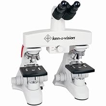 Ken-A-Vision T-19241C Comparison Scope 2 - Cordless Binocular Comparison Compound Microscope for Forensics and Comparative Science, 10× Eyepiece