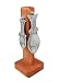 Tin Woodsman Pewter Measuring Spoon Set (Fish), Solid Pewter, with Cherry Display Post, Featured on Paula Deen