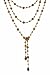 Jewelry : Necklace - N312 - Lariat Style - Glass Beads ~ Mixed Topaz (Browns) 60"