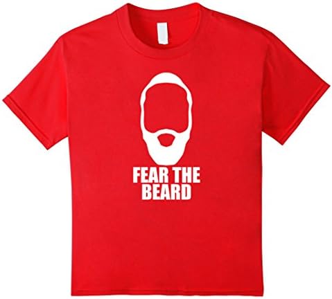 Kids Fear The Beard T-shirt 12 Red