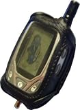 Car Alarm Remote Case Black Leather (Fits Prestige 5BCRCS, Valet 554R Ungo, Hornet, AT-4104, Blackwidow BWS-FM5, Avital 477L) #ALARMC