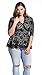 Dilanni Women V-neck Half Sleeve High Waist Formal Linder Lace Top (0X-5X)