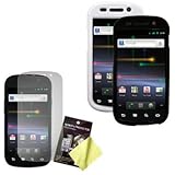 Two Hard Cases / Covers / Shells (White, Black) & LCD Screen Guard / Protec ....