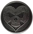 ALEXISONFIRE - Heart Skull - Belt Buckle