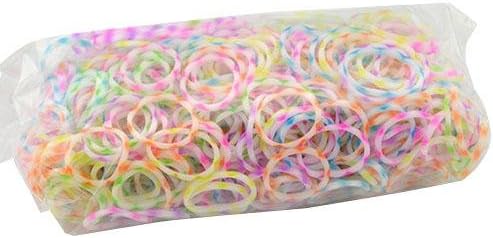Cool Kids Top Baby Toys Petal Silicone Bandz Rubber Bands Bracelets With600pcs Bands and 24 S-clips Fordiy Twistz Colorful Rainbow Loom Style Educational Learning Toys for Both Children and Adult Multi Color