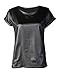 Forever Womens Celebrity Inspired Cap Sleeves Plain Wetlook Shiny Stretchy Top