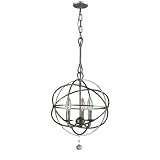 Solaris 3 Light Mini Pendant in Olde Silver