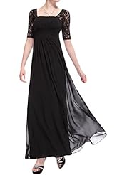Chiffon Short Sleeves Lace Evening Dress/Mother-of-the-Bride Dress/Prom Dress 