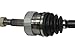 Complete Front Passenger Side CV Axle Shaft Jeep Cherokee, Grand Cherokee, Wagoneer 4x4