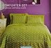 Full Queen Bed Comforter Set Reversible Green Dots Full Queen Bed Comforter Set Reversible Green Dots