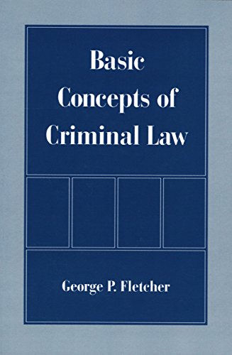 Basic Concepts of Criminal Law