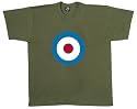MILITARY GEAR - RAF Bullseye - Green T-shirt