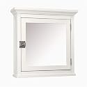 Elite Home Fashions Madison Avenue Collection Mirrored Medicine Cabinet, White
