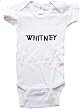 WHITNEY / Hurry Up - Name-series - White or Pink Onesie / Baby T-shirt