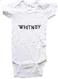 WHITNEY / Hurry Up - Name-series - White or Pink Onesie / Baby T-shirt