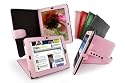Tuff-Luv Bi-Axis Kunstleder tasche hulle für Apple iPad & 3G / Wifi - Rosa