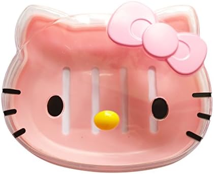 Hello Kitty Soap Dish Soap Holder Box (Pink)