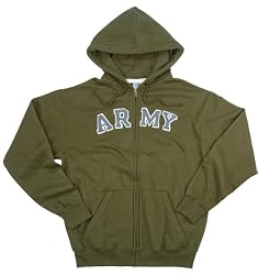Rothco Vintage Army Zipper Hooded Sweatshirt