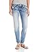 Miss Me Women's Distressed Plaid Skinny Jean