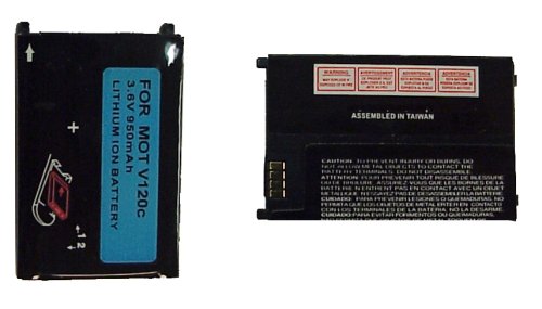 Replacement Battery For MOTOROLA V120c - LI-ION 950mAh 120E