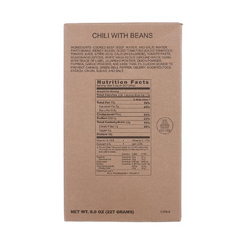 MRE Chili with Beans
