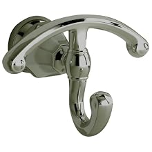 American Standard 6028.210.295 Dazzle Robe Hook with Lower Hook Swivel, Satin Nickel