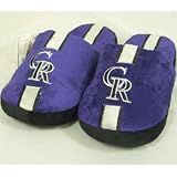 Colorado Rockies MLB Team Stripe Slide Slippers - Size 13