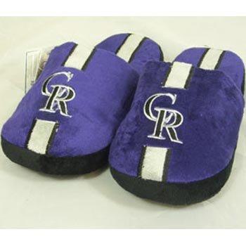 Colorado Rockies MLB Team Stripe Slide Slippers - Size 13