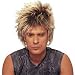 Adult Short Mixed Blonde Costume Rock N Roll Wig