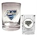 San Diego Padres MLB Rocks Glass & Square Shot Glass Set - Primary Logo