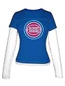 Detroit Pistons Women's Hardwood Classic Long Sleeve Layered Tee