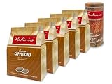Minges Padinies Cappuccinopad-Bundle "Crema Cappuccino", 5 x 15er (525g) + Vorratsdose