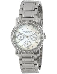 Akribos XXIV Womens AK530SS Diamond Multi-Function Crystal Bracelet Watch