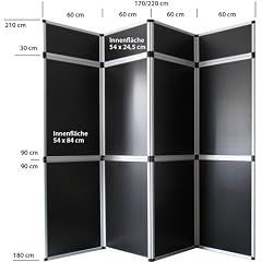 Messestand Messewand Infostand Pr�sentationswand Displaywand Messe Pr�sentation Austellung Aufsteller Kundenstopper Sichtschutz Trennwand Paravent Schwarz
