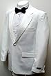 New Mens Single Breasted (SB) One Button White Tuxedo Suit - High Quality, Low Cost, Great Value!