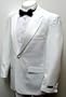 New Mens Single Breasted (SB) One Button White Tuxedo Suit - High Quality, Low Cost, Great Value!