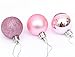AMS Christmas Ball Decorations Exquisite Colorful Balls Ornaments Pendant Pack of 24pcs (2.36 Inches, Pink)