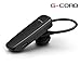 G-Cord® Universal Bluetooth Headset Wireless Earphone for Apple iPhone 6 Plus 6 5s 5c 5, Samsung Galaxy S6 Edge S6 S5 S4 S3, LG, PC Laptop, and Other Bluetooth Device (Black)
