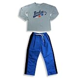 Mis Tee V-Us - Boys Long Sleeve Pant Set, Grey, Blue